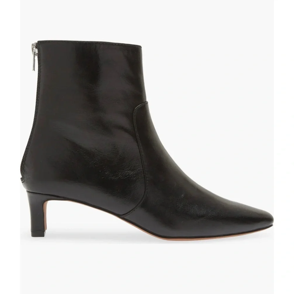 Madewell Black Leather Ankle Boots